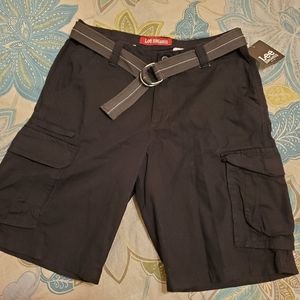 lee dungarees cargo shorts with cell phone pocket